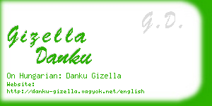 gizella danku business card